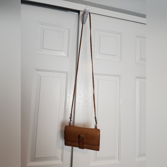 Boulder Ridge Brown Leather Women's Crossbody - Picture 2 of 7